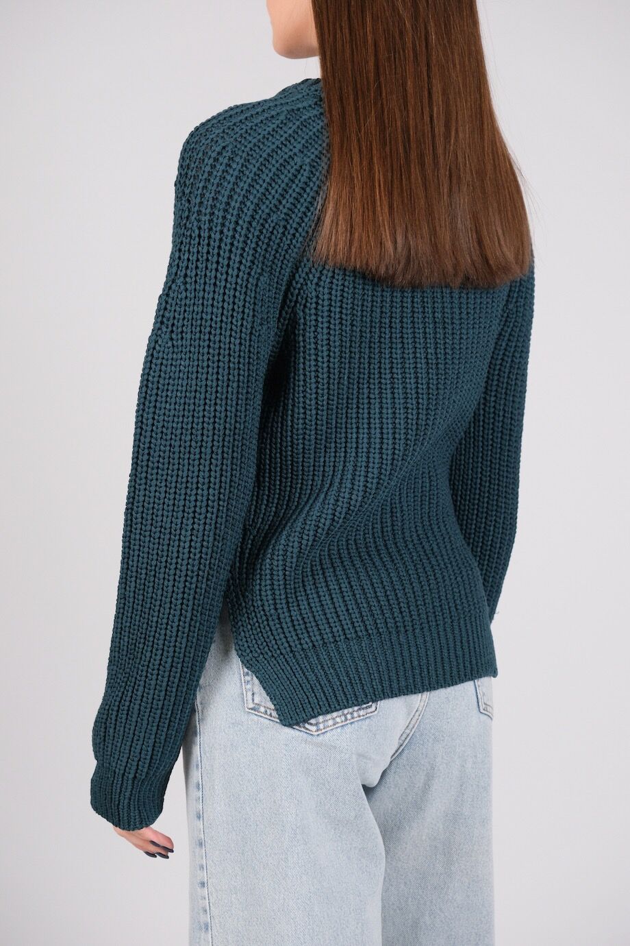 image 3 Свитер зеленого цвета крупной вязки