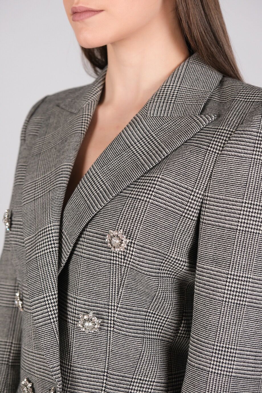 image 7 Костюм серого цвета в клетку