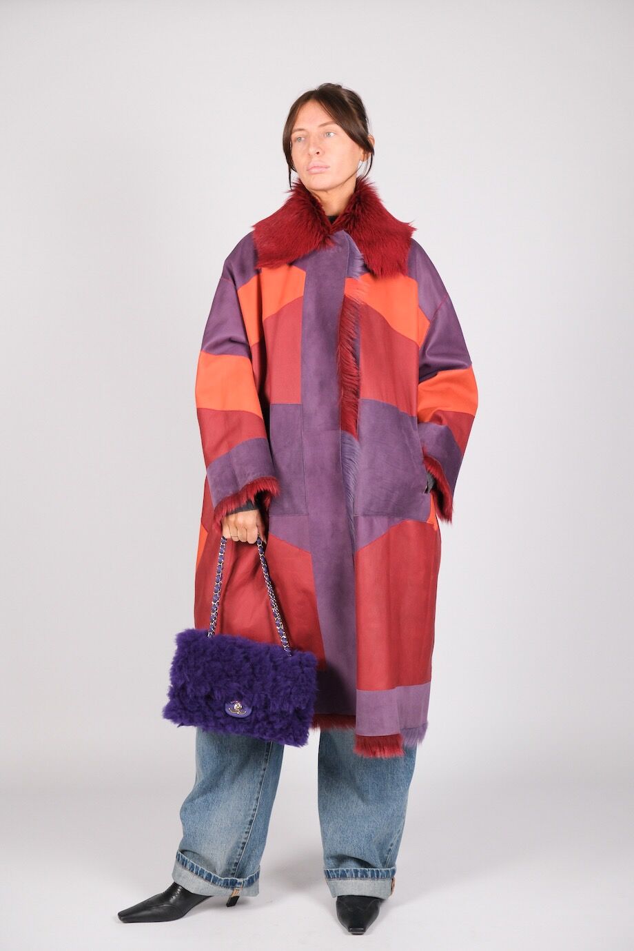 image 5 Шуба двустронняя разноцветная