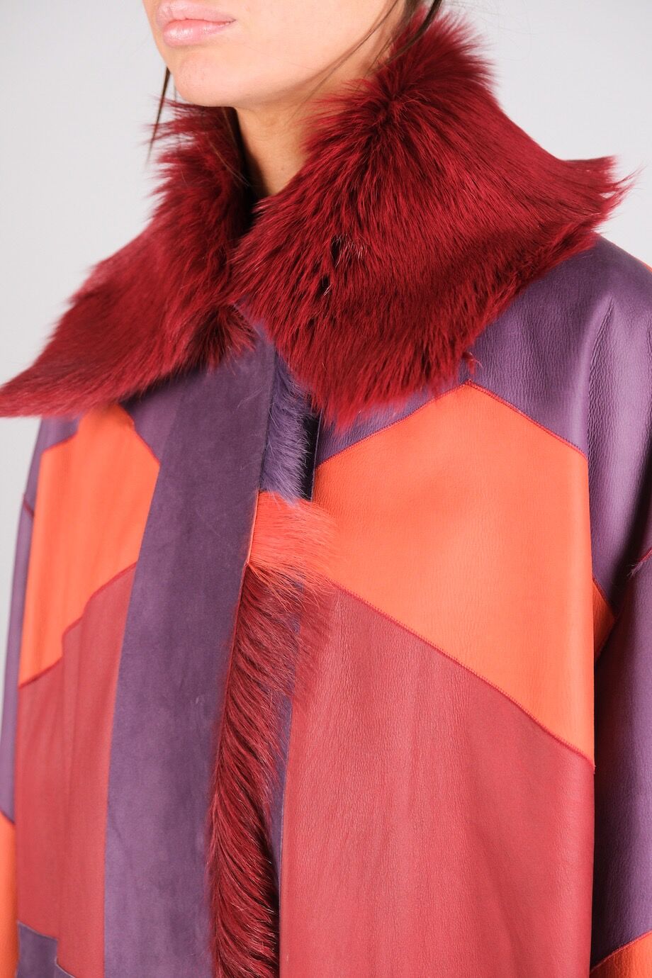 image 8 Шуба двустронняя разноцветная