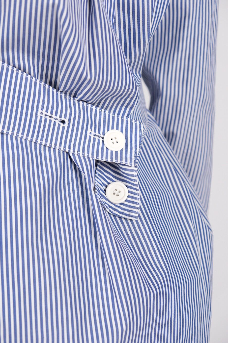 image 4 Комбинированная рубашка в полоску