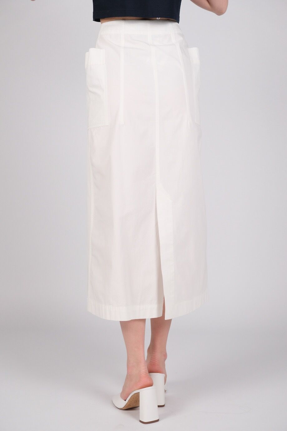 image 4 Юбка белого цвета на пуговицах