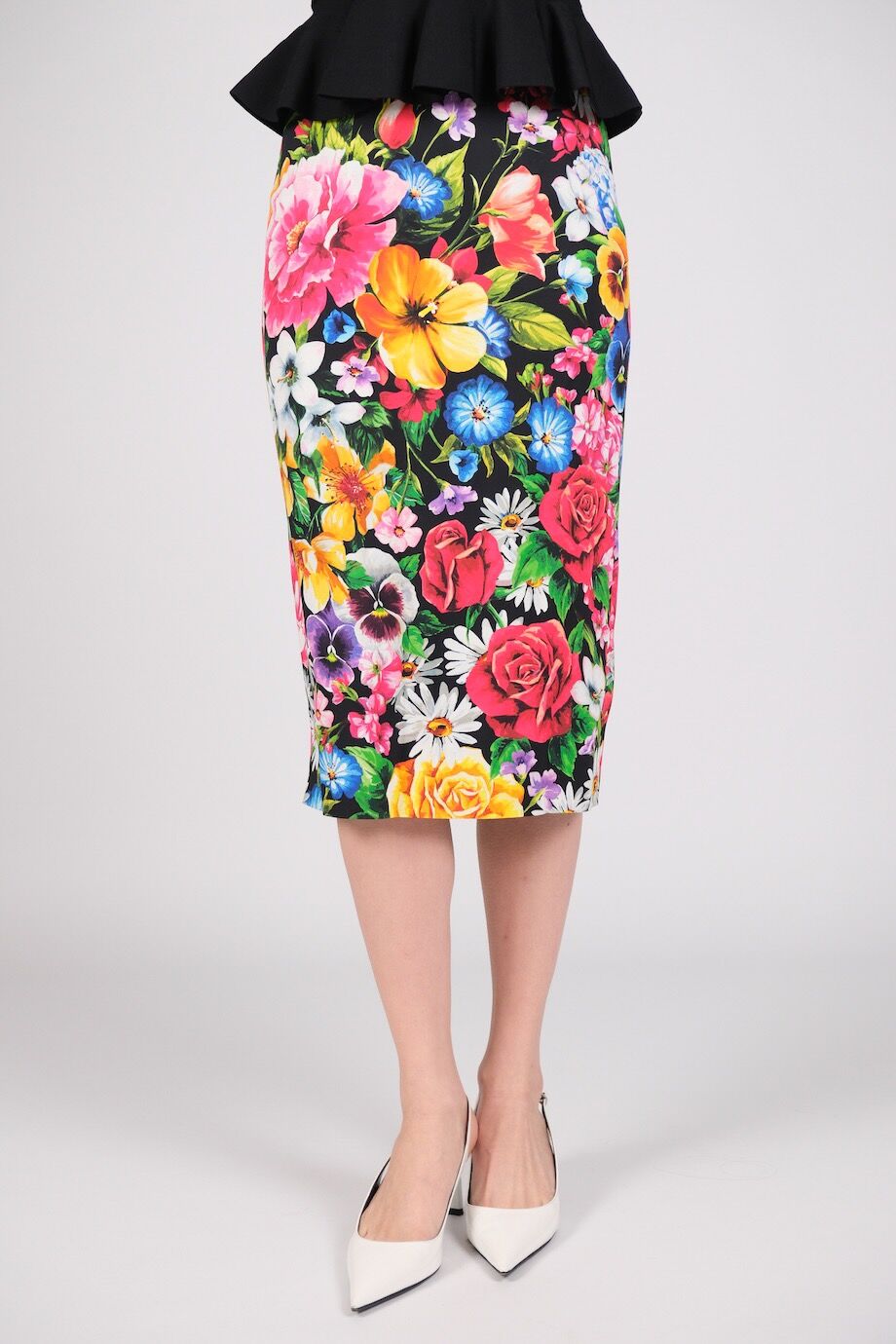 image 2 Юбка с ярким цветочным принтом
