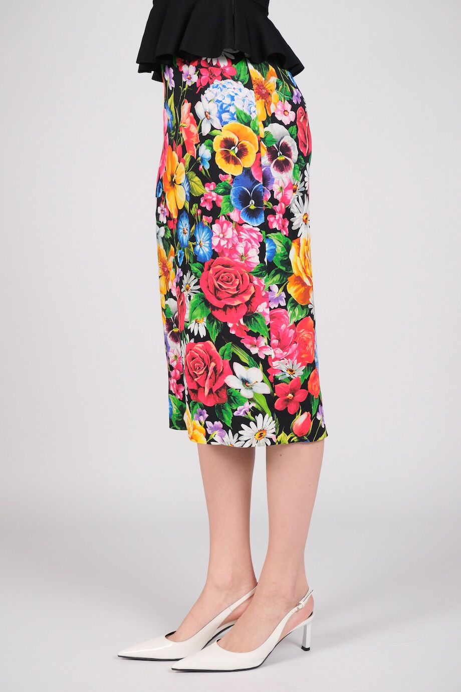 image 3 Юбка с ярким цветочным принтом