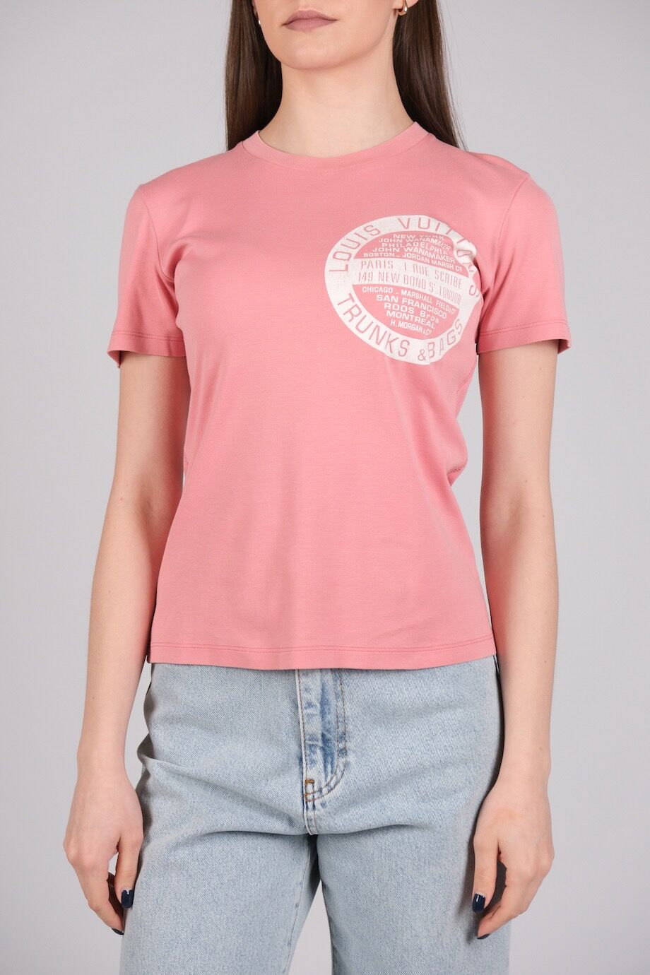 image 1 Футболка персикового цвета с белым лого