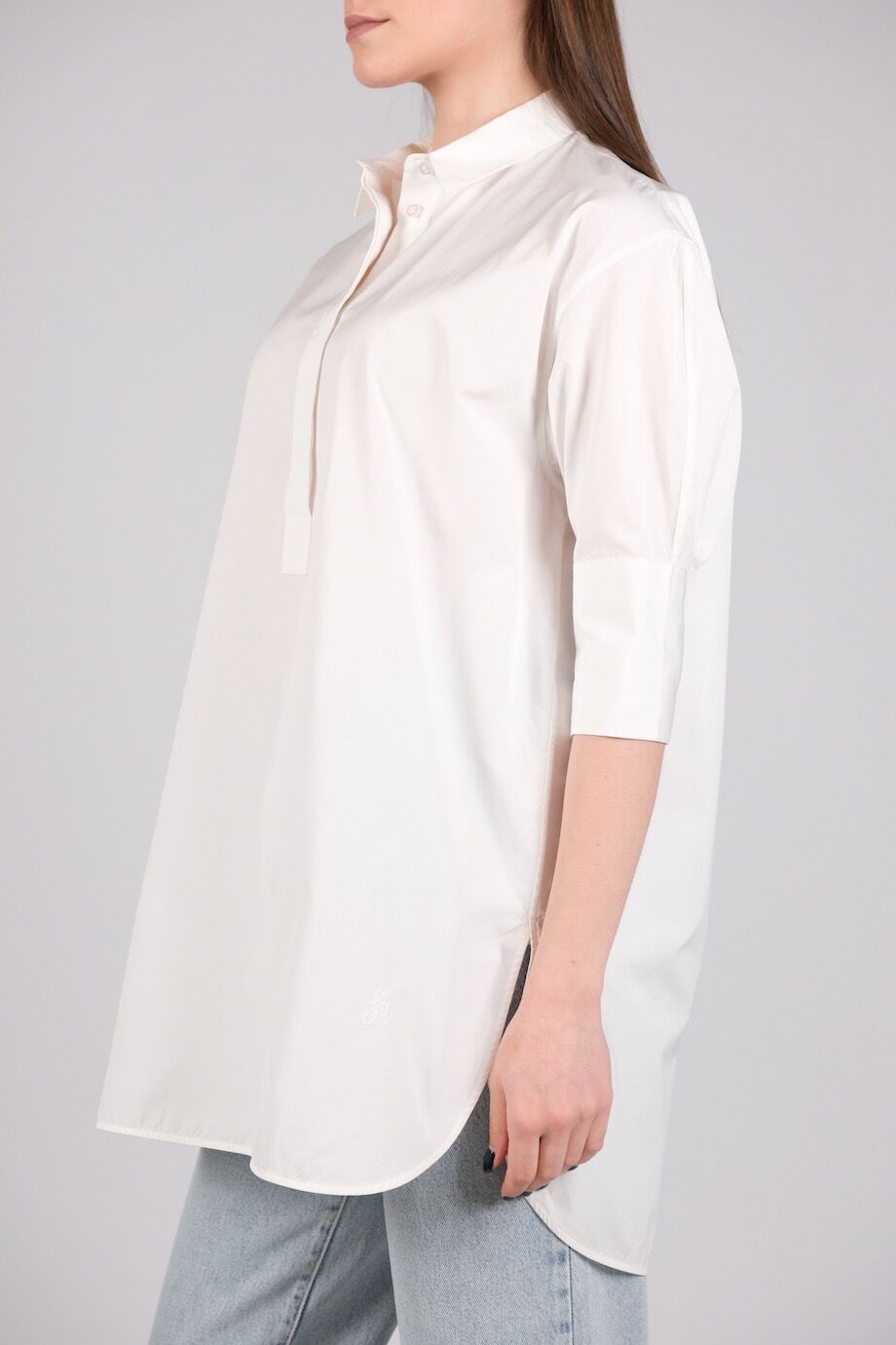 image 2 Рубашка белого цвета с короткими рукавами