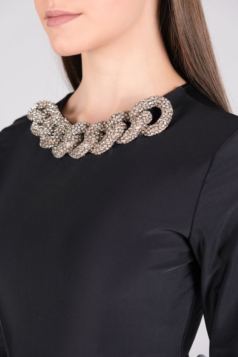 image 3 Боди чёрного цвета с декором из камней