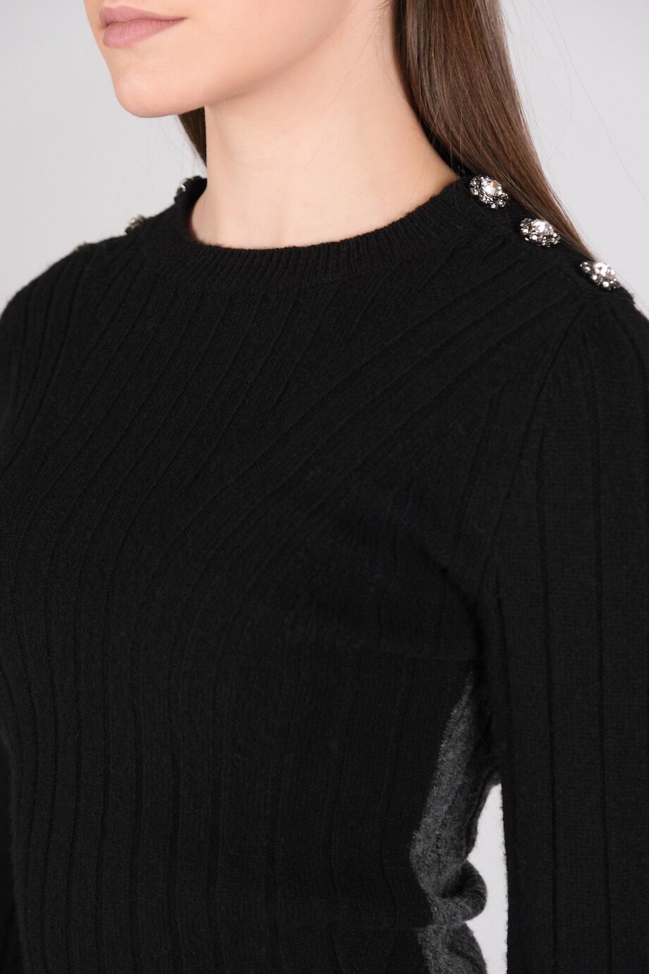 image 4 Джемпер черного цвета с декором