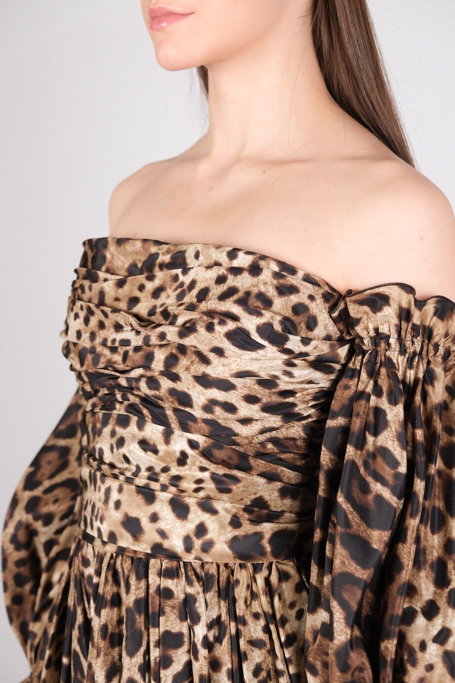 image 4 Платье леопардовой расцветки со съемными рукавами