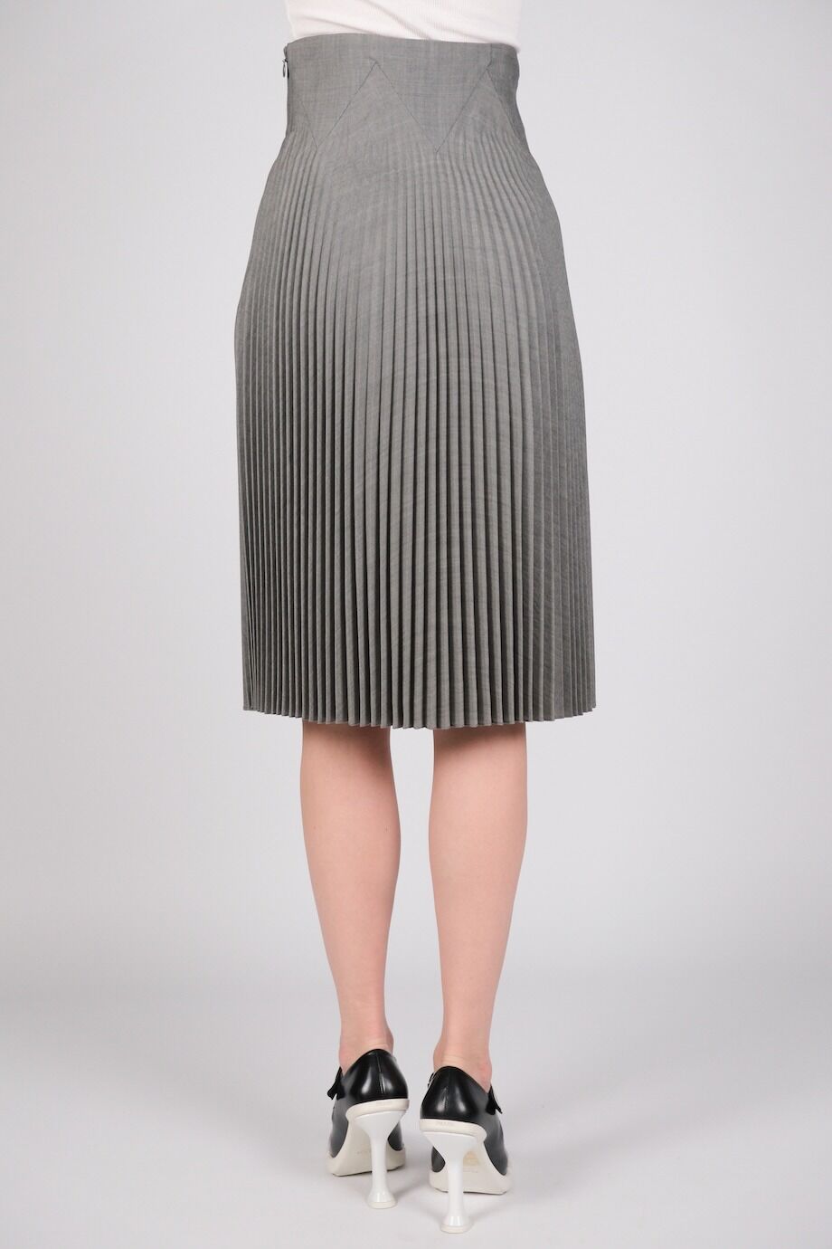 image 6 Юбка серого цвета с плиссировкой
