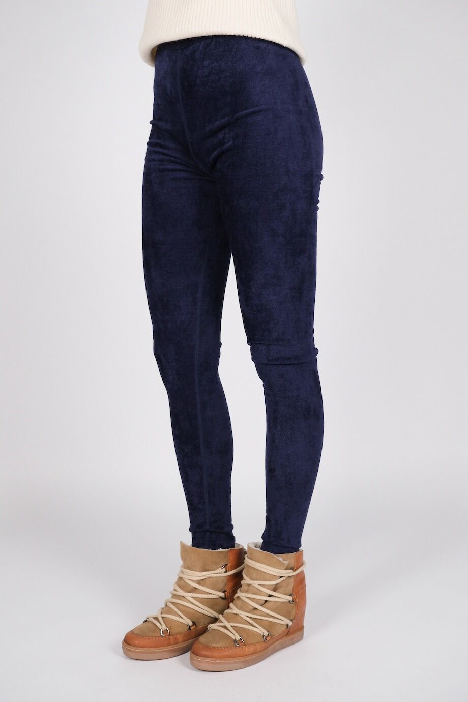 image 5 Леггинсы плюшевые синего цвета