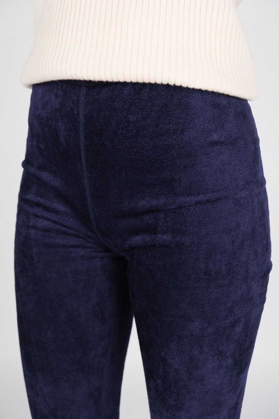 image 7 Леггинсы плюшевые синего цвета