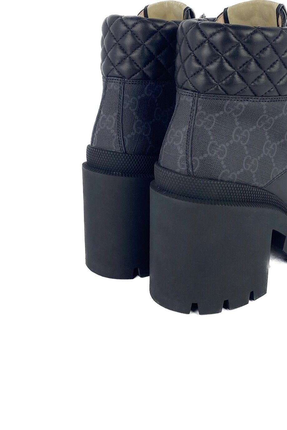 image 3 Ботильоны в монограмму на тракторной подошве