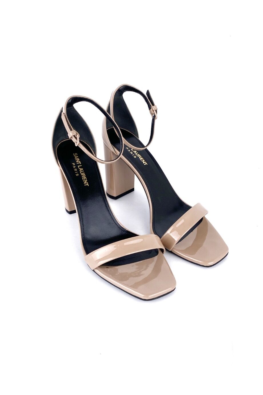 image 1 Босоножки лакированные бежевого цвета