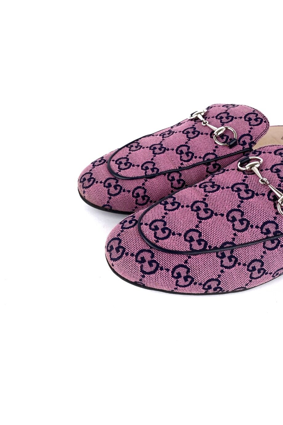 image 3 Мюли текстильные розового цвета в монограмму