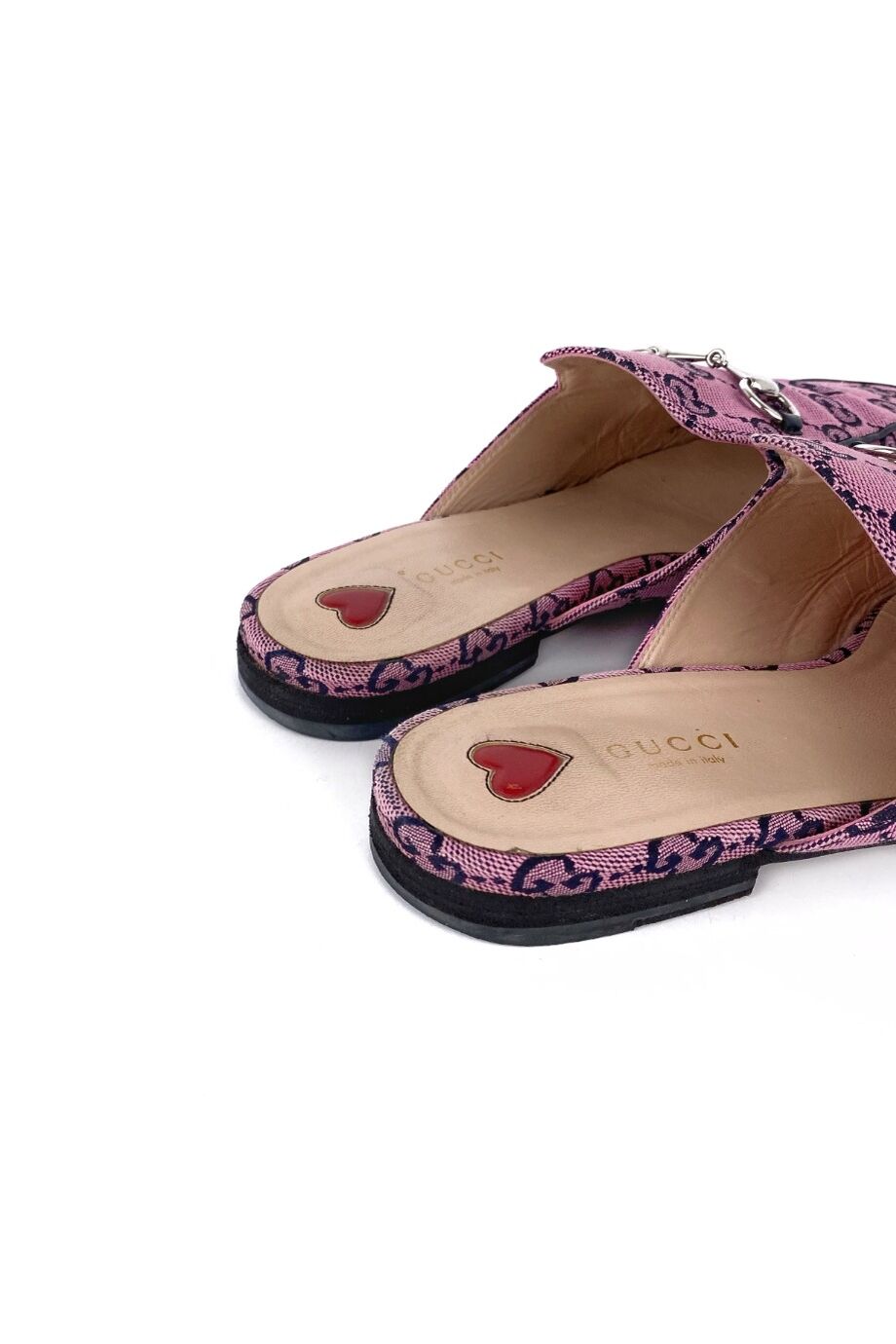 image 4 Мюли текстильные розового цвета в монограмму