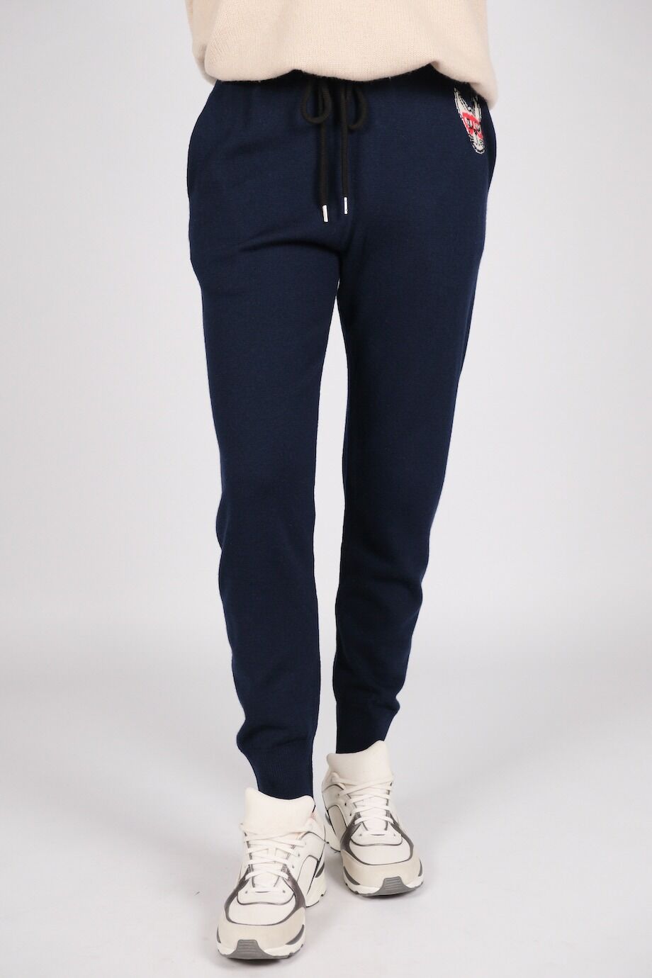 image 2 Трикотажные брюки синего цвета