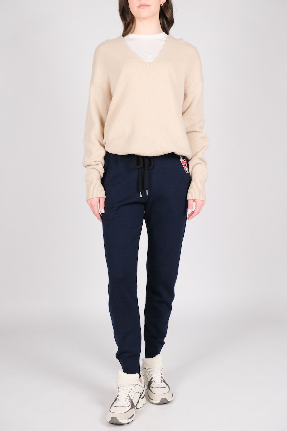 image 1 Трикотажные брюки синего цвета