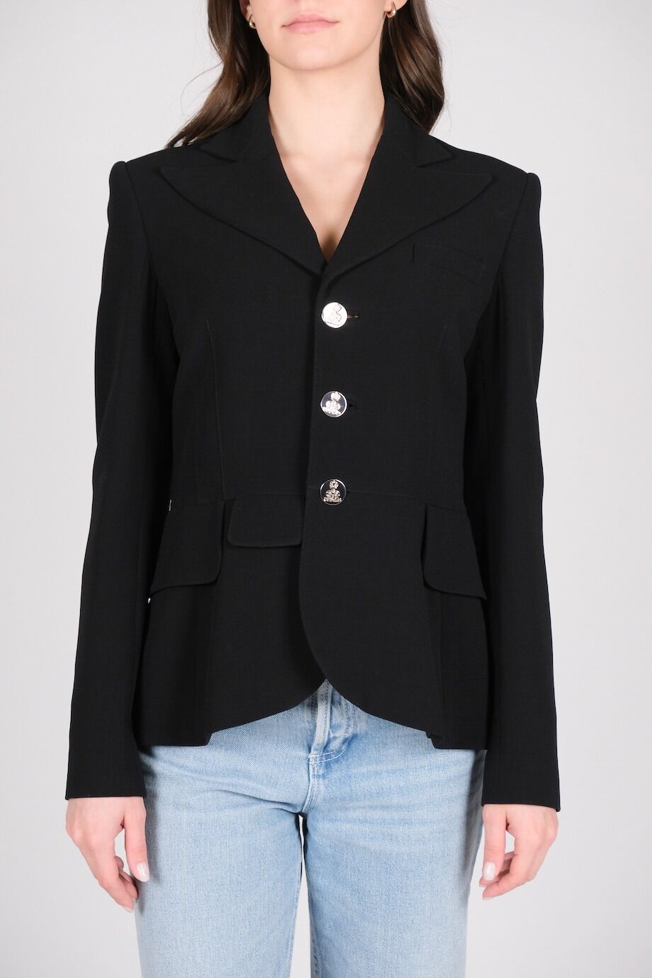 image 1 Жакет черного цвета на пуговицах