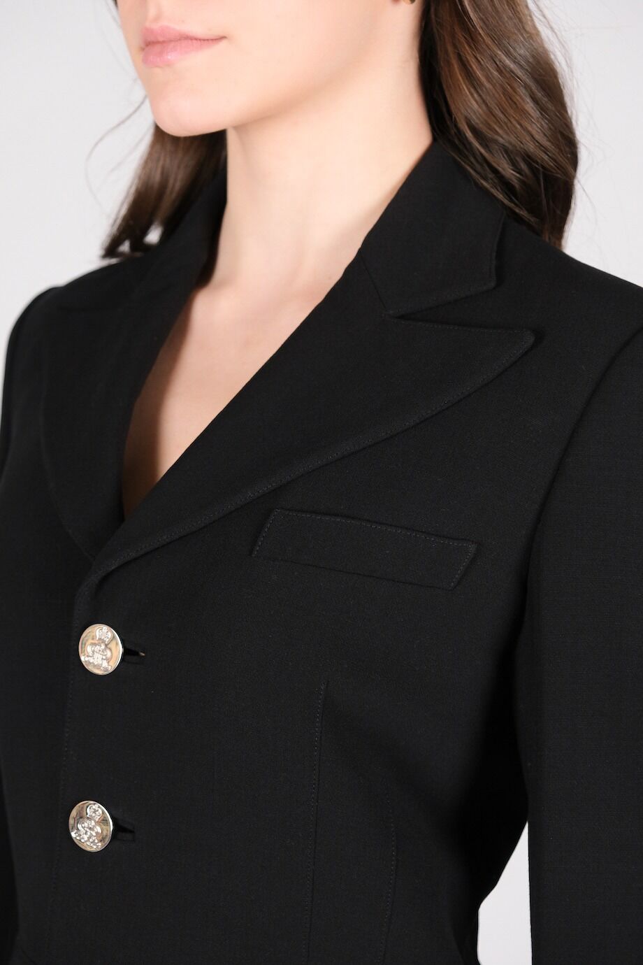 image 4 Жакет черного цвета на пуговицах