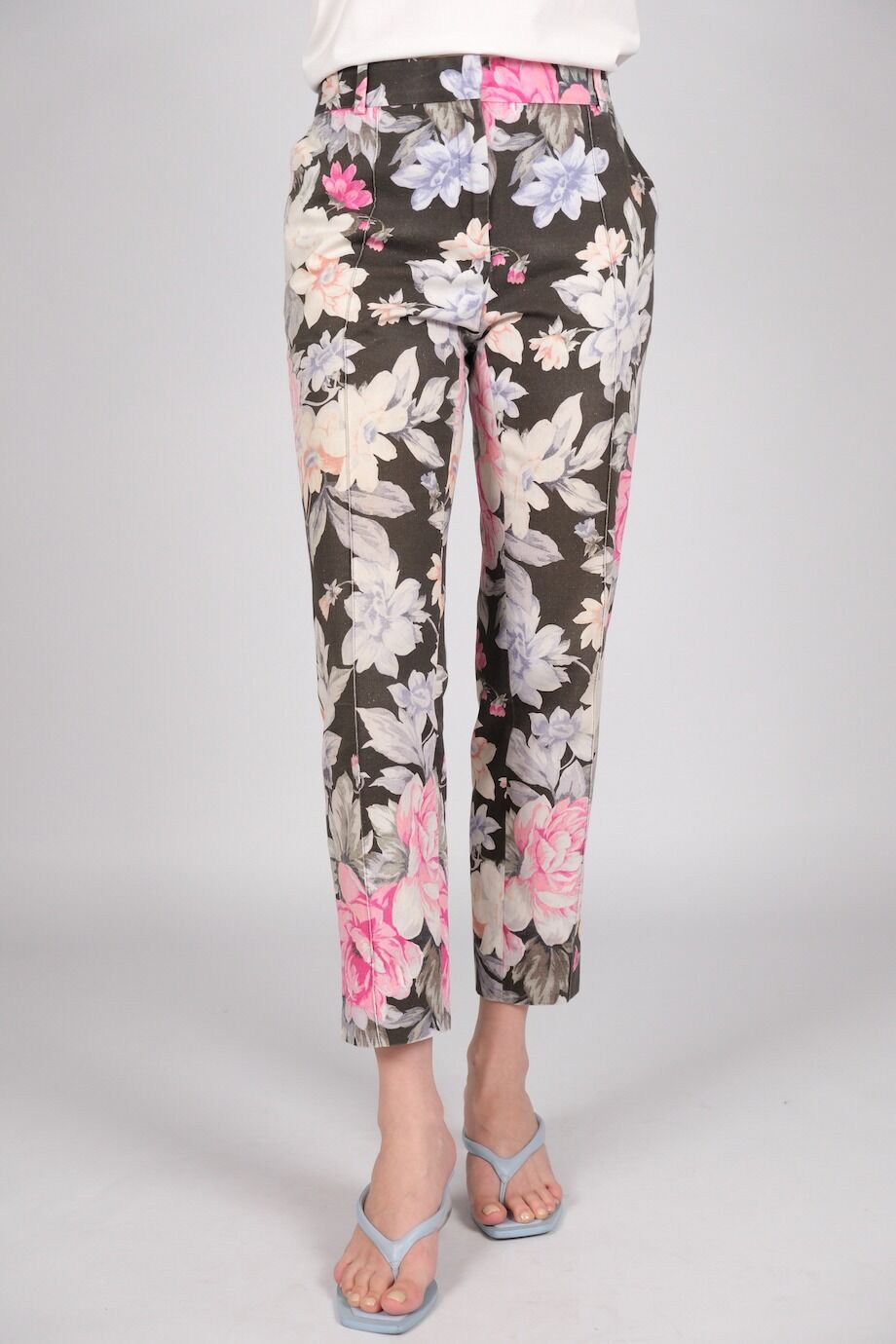 image 2 Брюки с цветочным принтом