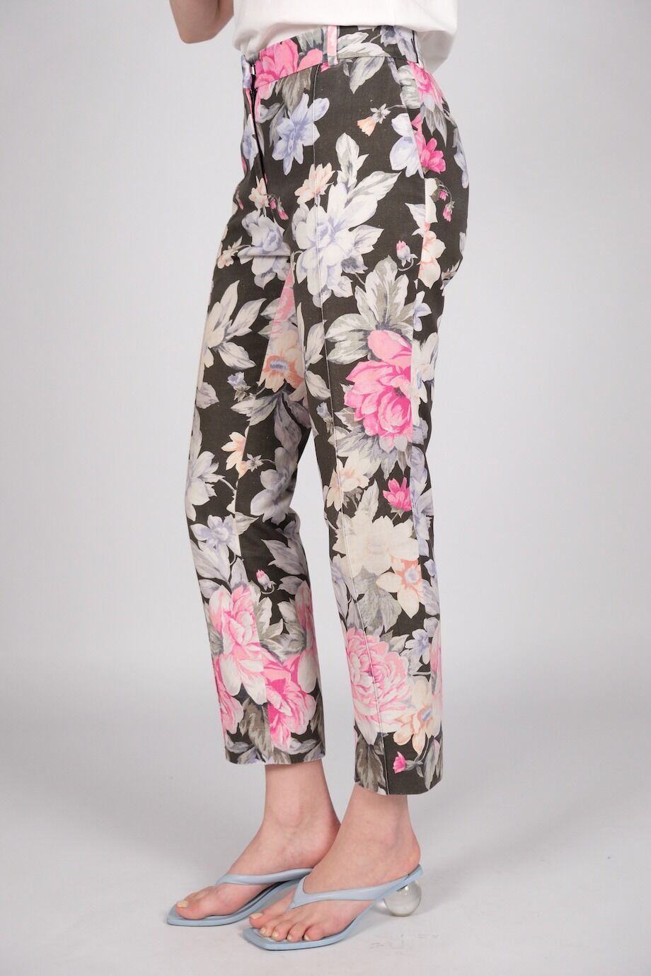 image 3 Брюки с цветочным принтом