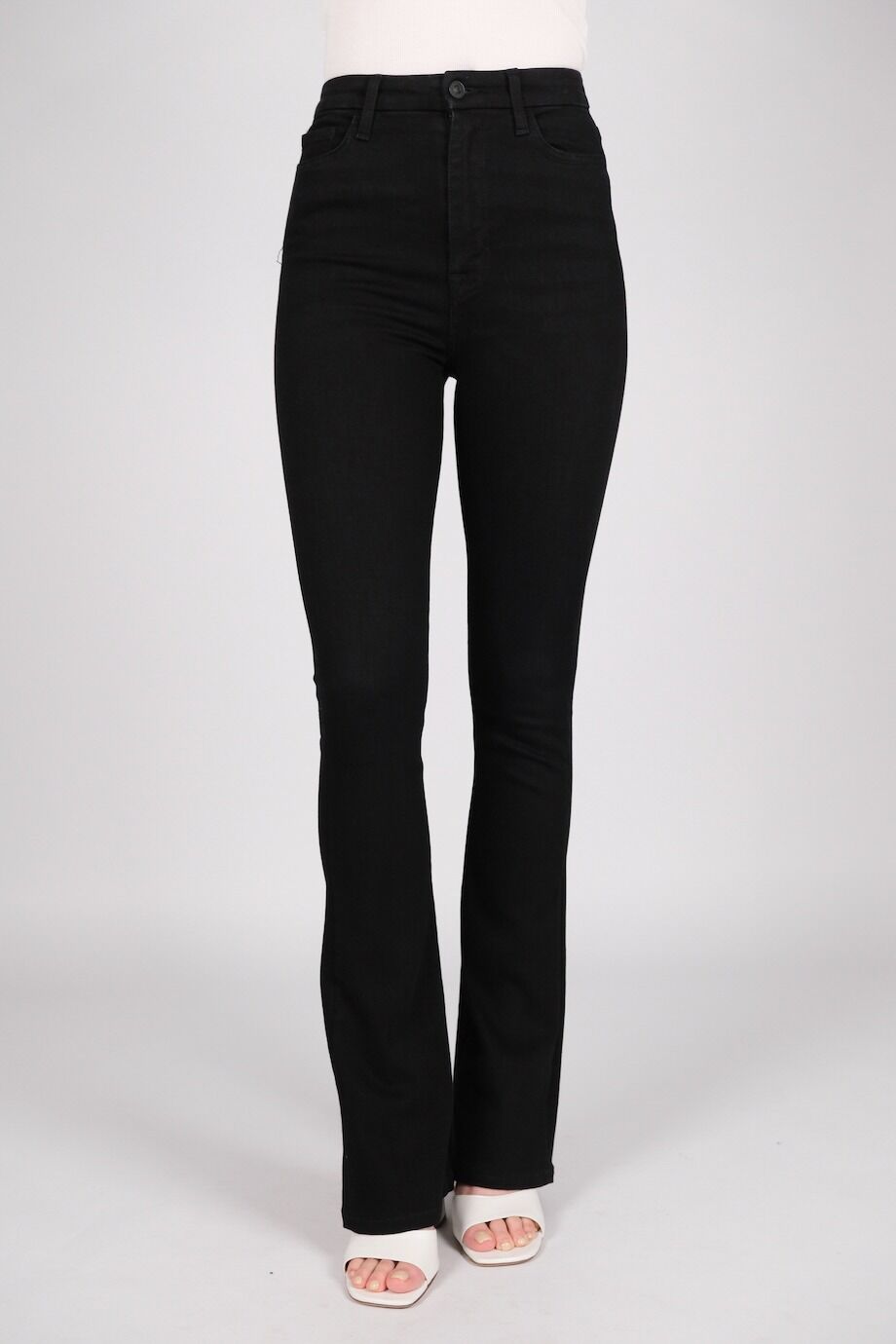 image 2 Джинсы расклешенные чёрного цвета