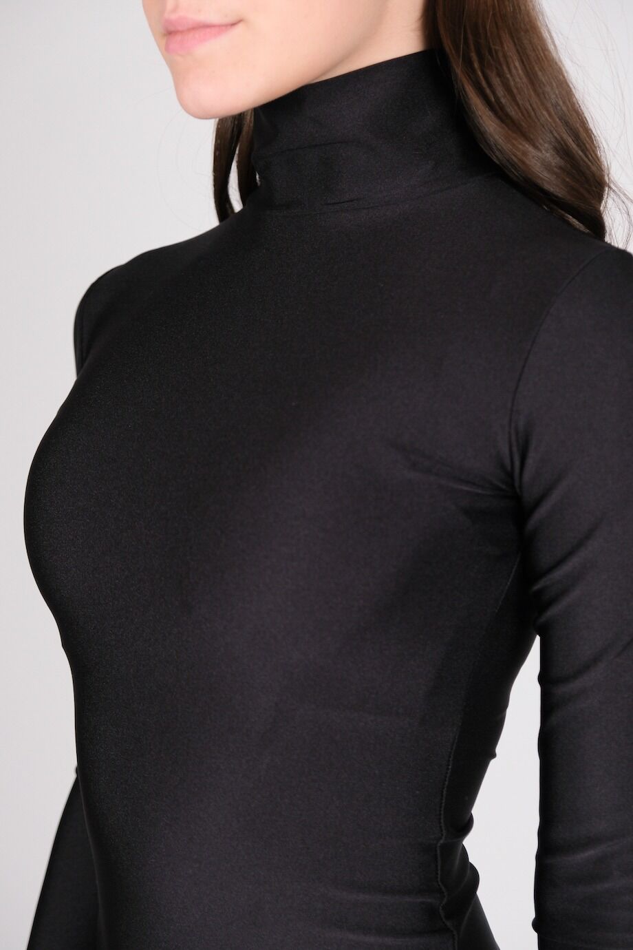 image 4 Платье-мини черного цвета с перчатками