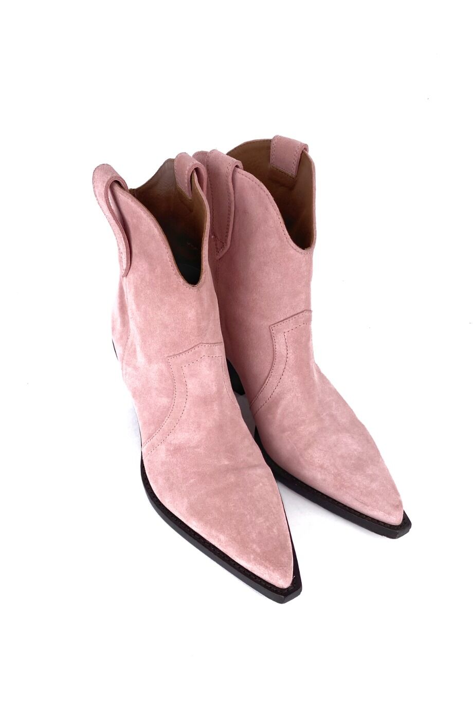 image 1 Казаки розового цвета из замши