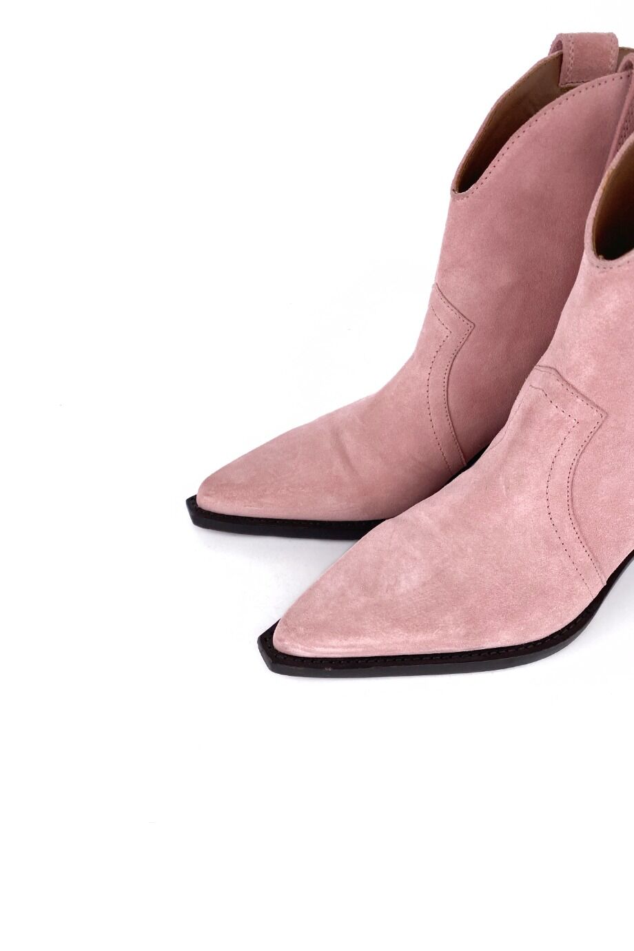 image 3 Казаки розового цвета из замши