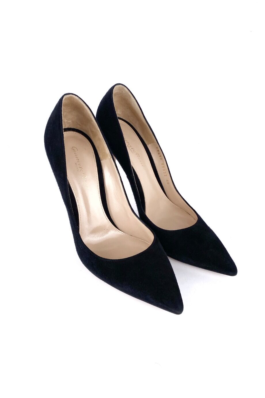 image 1 Замшевые лодочки черного цвета