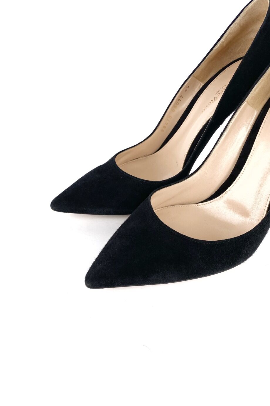 image 3 Замшевые лодочки черного цвета