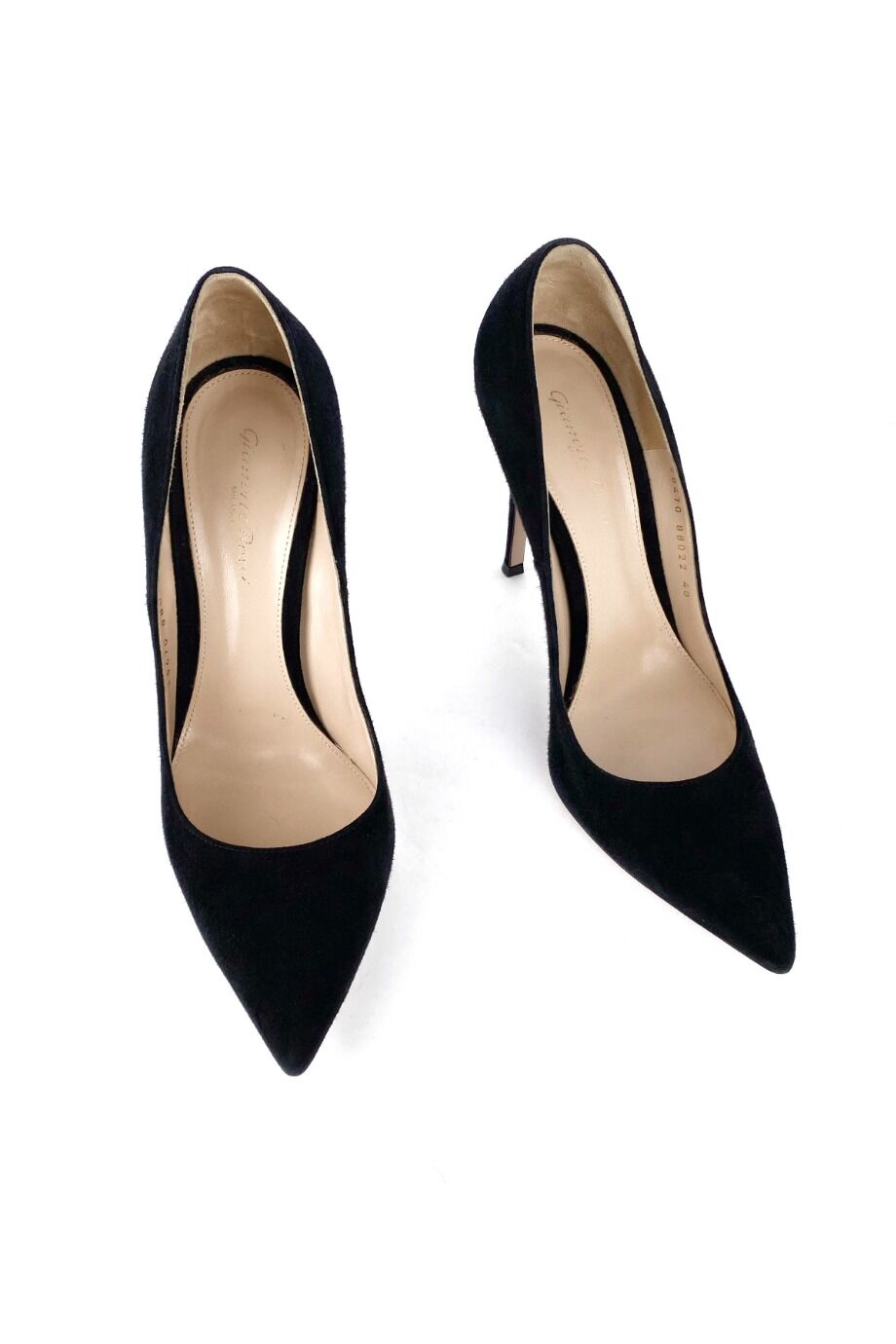 image 2 Замшевые лодочки черного цвета