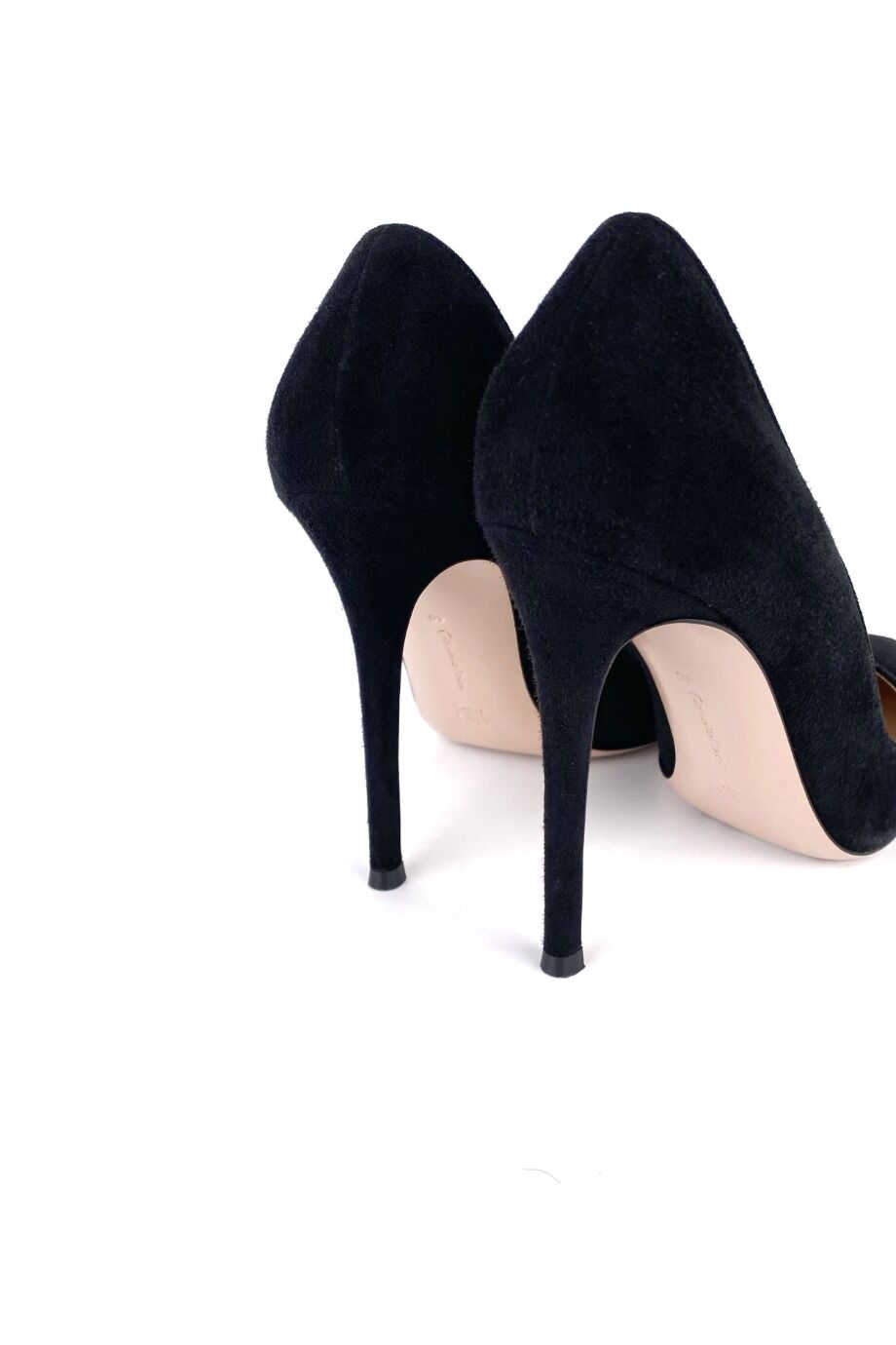 image 4 Замшевые лодочки черного цвета