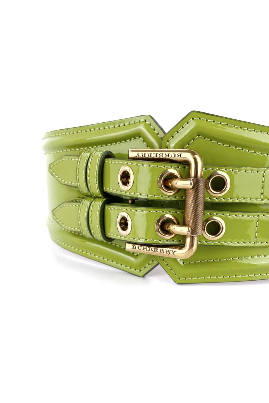 image 2 Широкий пояс фисташкового цвета