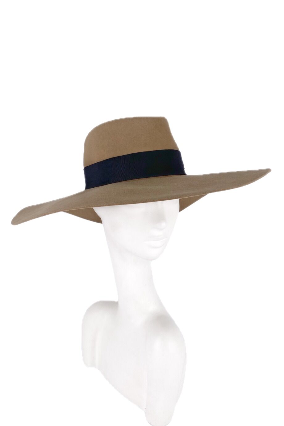 image 1 Шляпа с широкими полями бежевого цвета