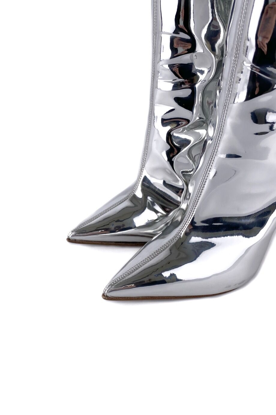 image 3 Сапоги цвета металлик