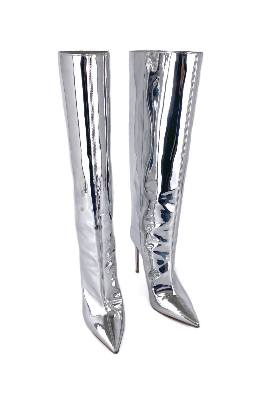 image 2 Сапоги цвета металлик