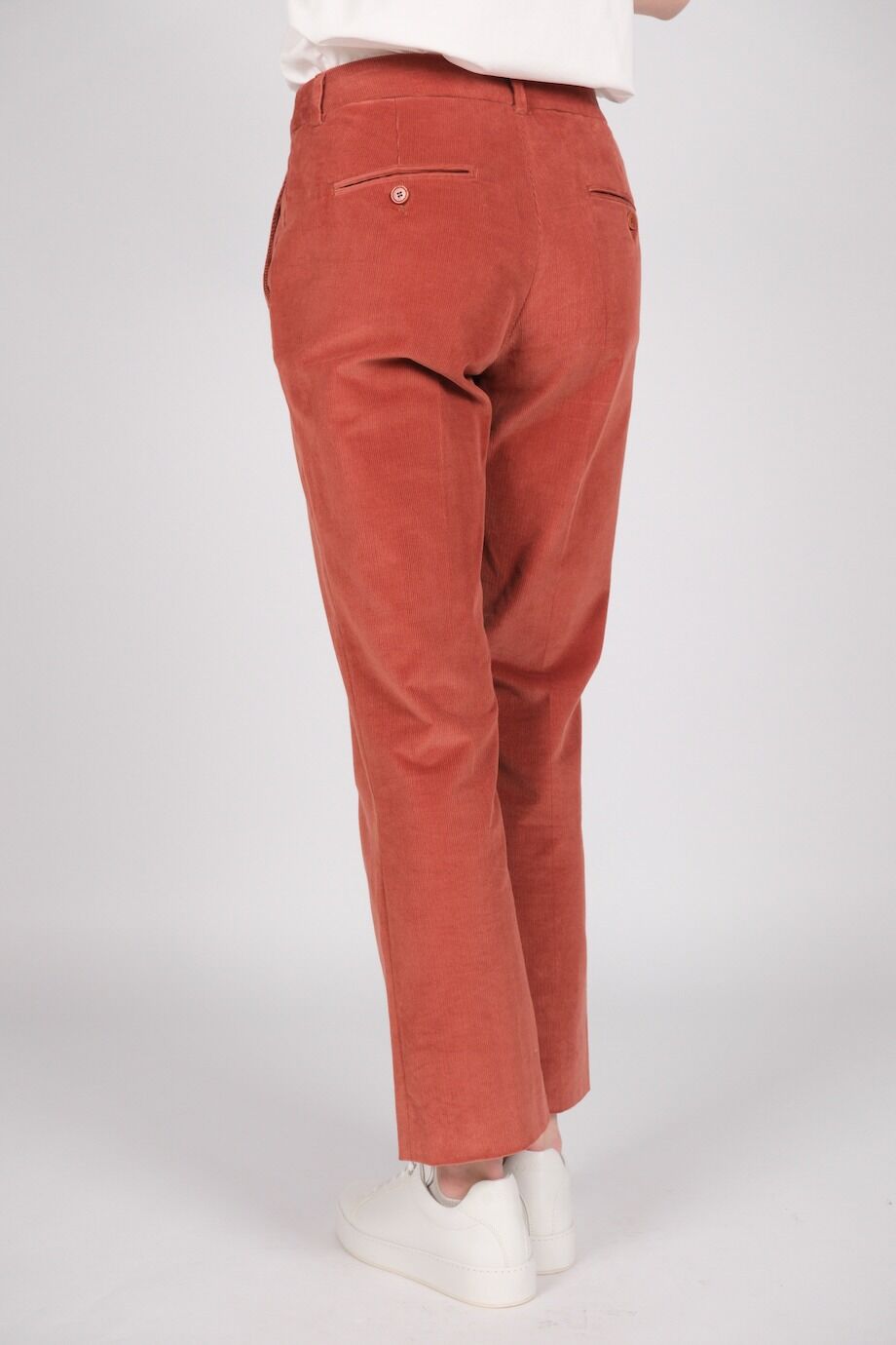 image 4 Вельветовые брюки терракотового цвета