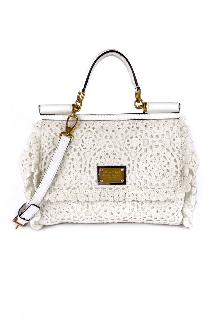 image 1 Сумка Sicily белого цвета с шитьем