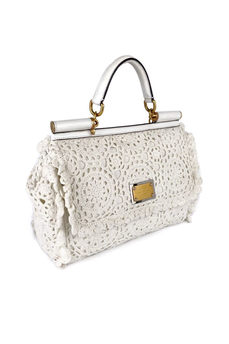 image 3 Сумка Sicily белого цвета с шитьем