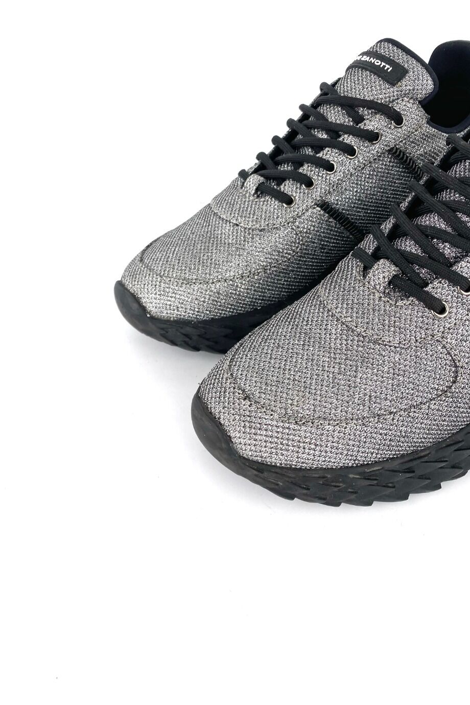 image 3 Кеды в серебристом глиттере