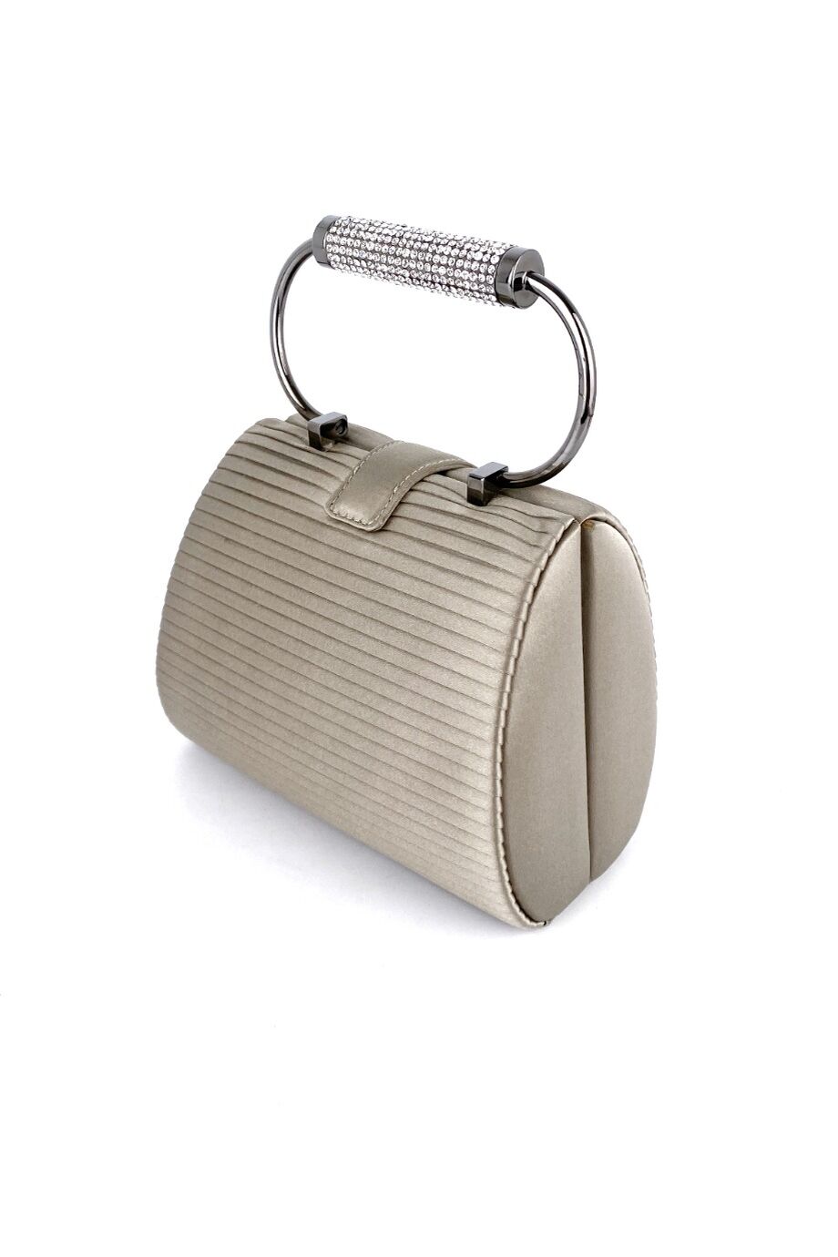 image 4 Атласная сумочка с металлической ручкой