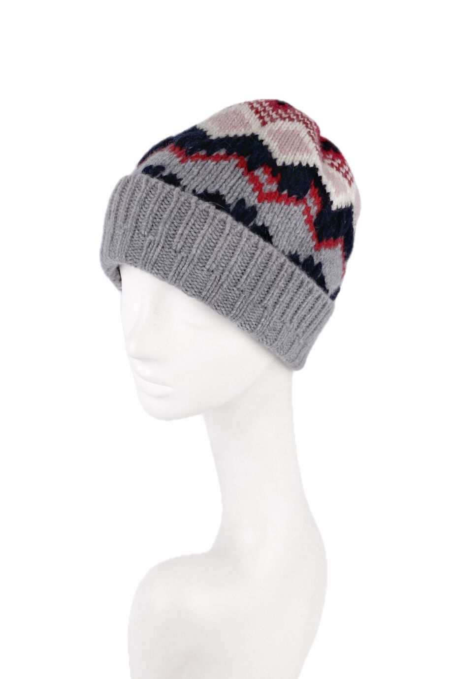 image 2 Шапка серого цета с узором