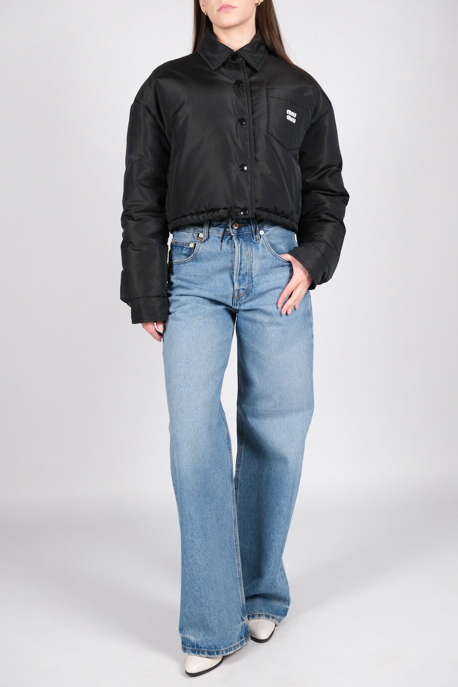 image 1 Джинсы прямого кроя голубого цвета