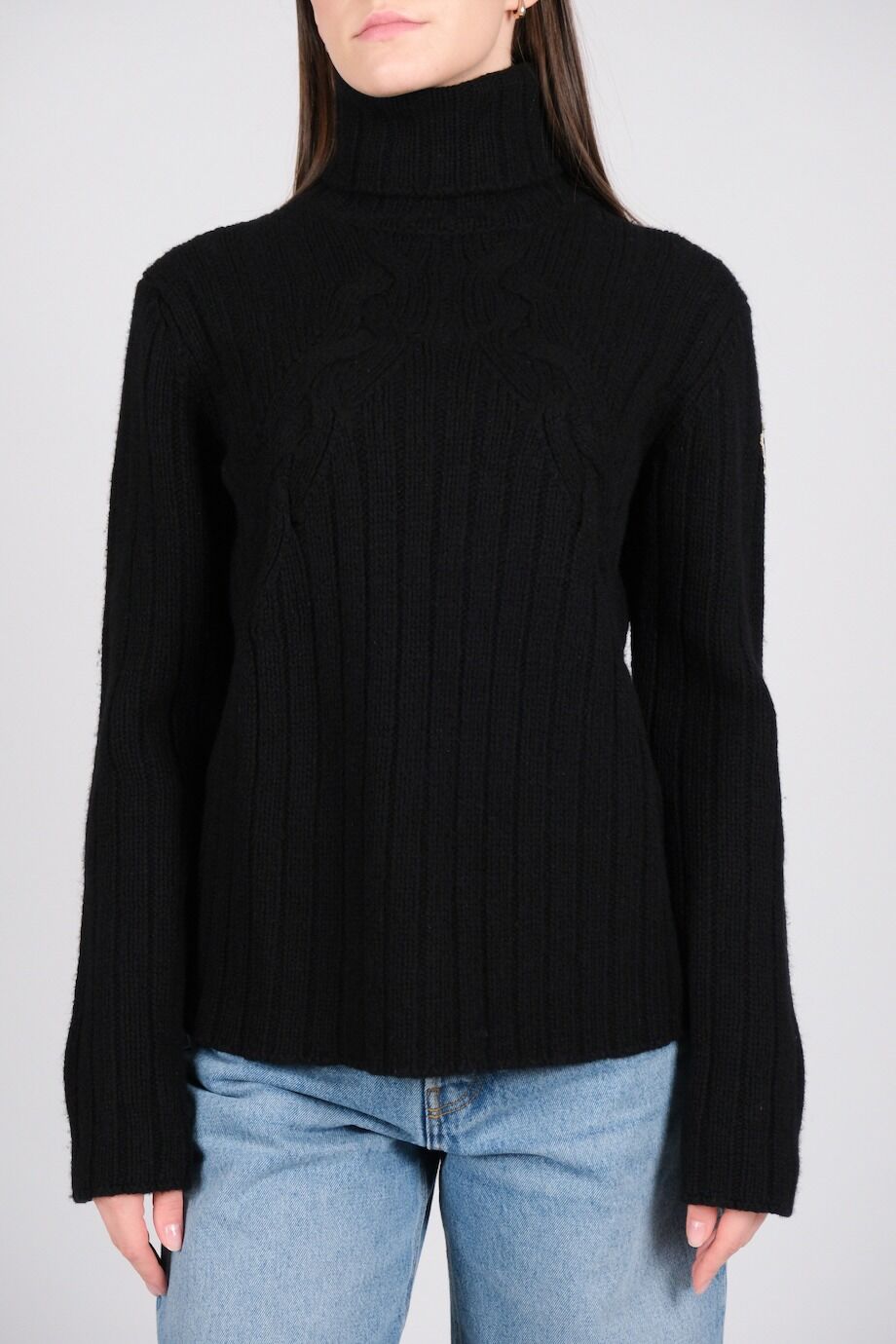 image 1 Свитер черного цвета крупной вязки