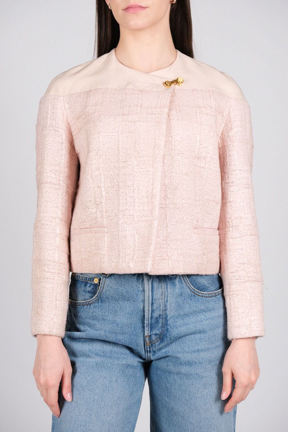 image 1 Жакет пудрового цвета на кнопках