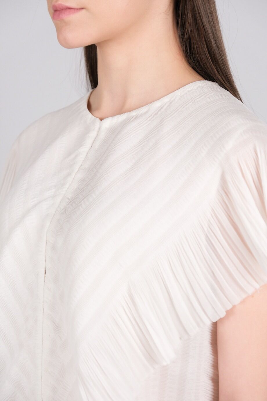 image 4 Блуза без рукавов белого цвета