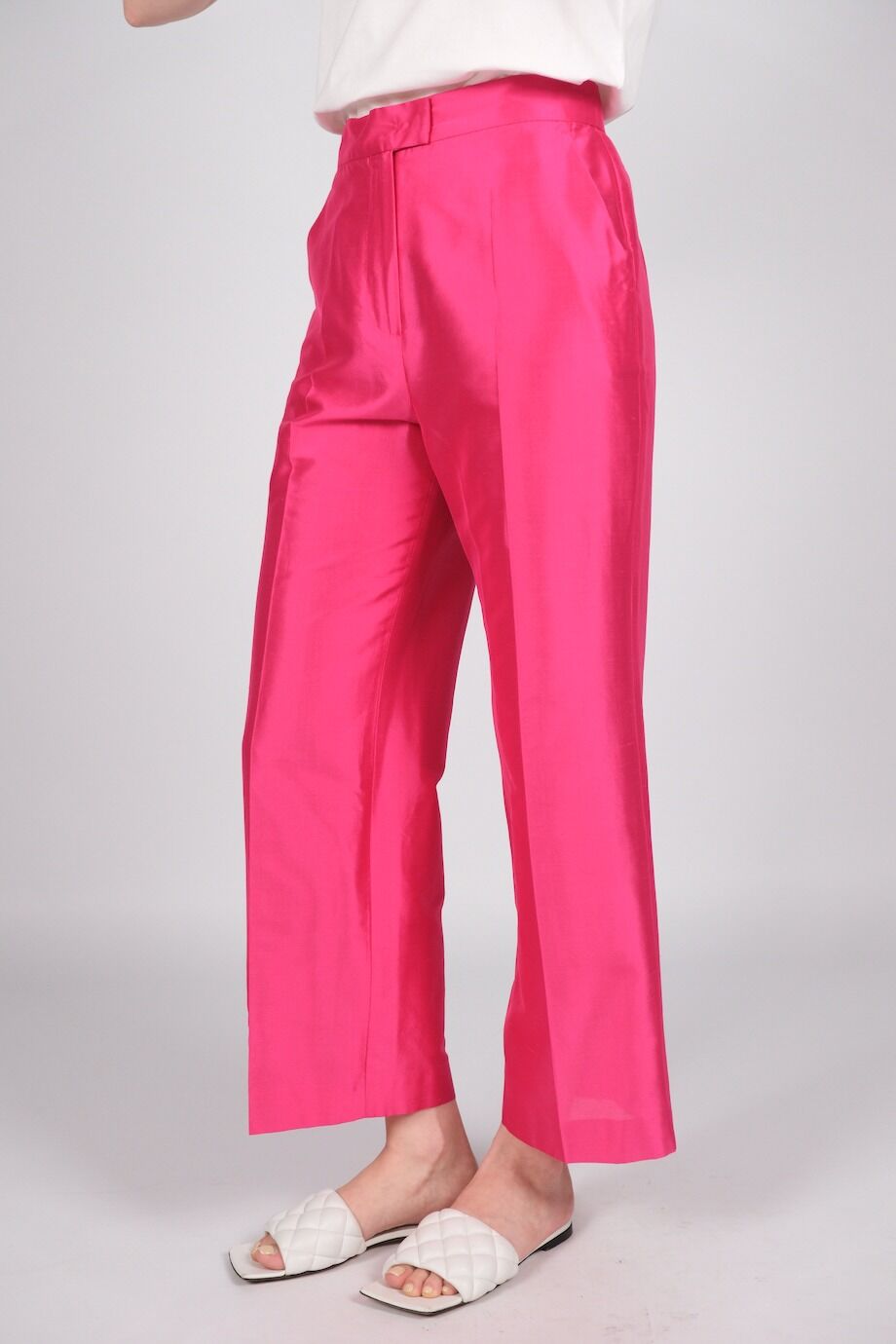 image 5 Шёлковые брюки цвета фуксии