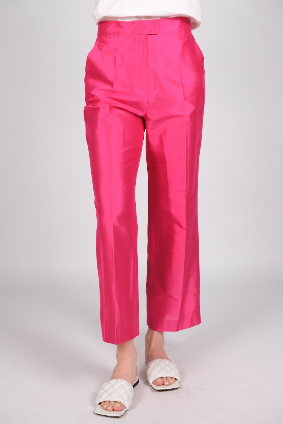 image 4 Шёлковые брюки цвета фуксии